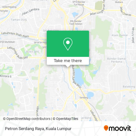 Petron Serdang Raya map