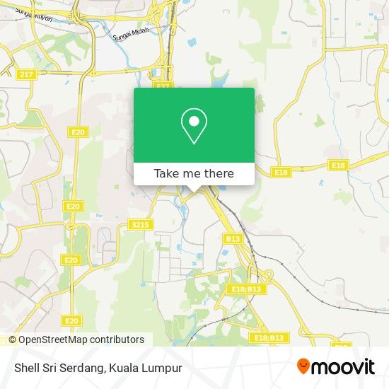 Shell Sri Serdang map