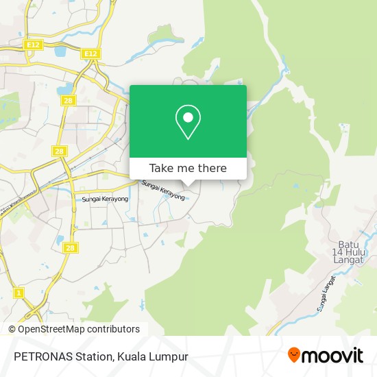 Peta PETRONAS Station