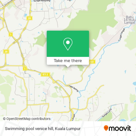Swimming pool venice hill map