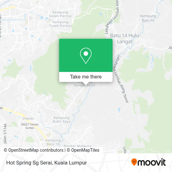 Hot Spring Sg Serai map