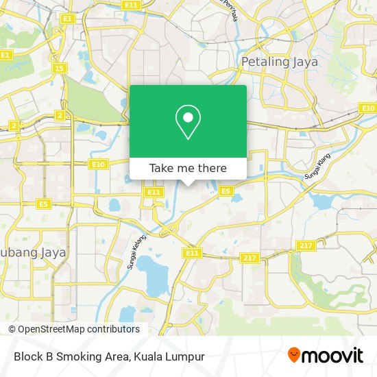 Block B Smoking Area map