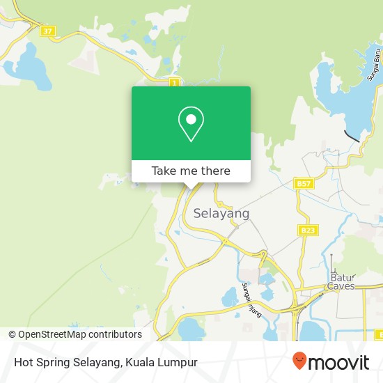 Hot Spring Selayang map