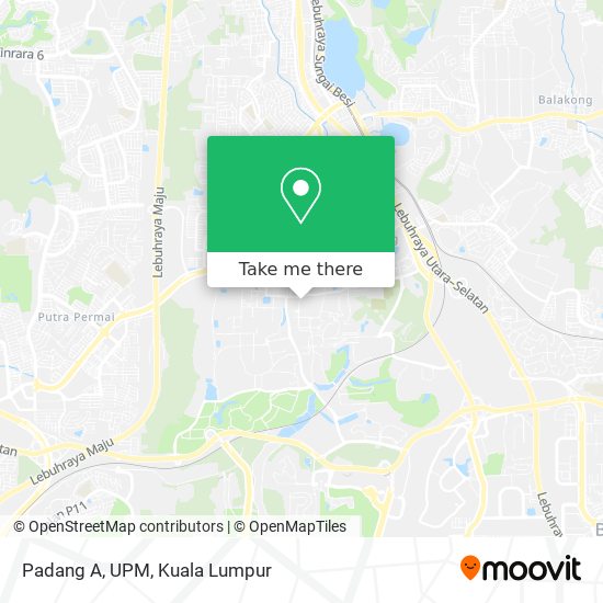 Padang A, UPM map