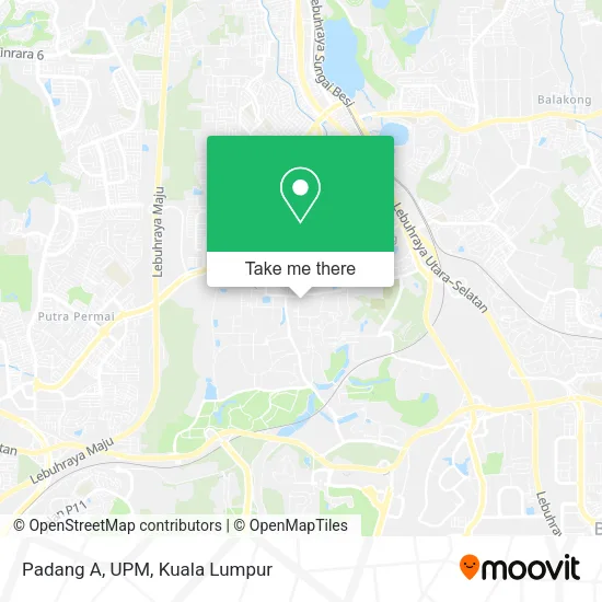 Padang A, UPM map