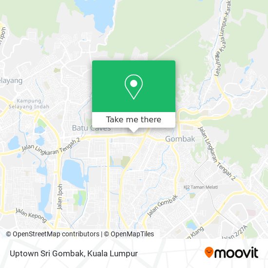 Uptown Sri Gombak map