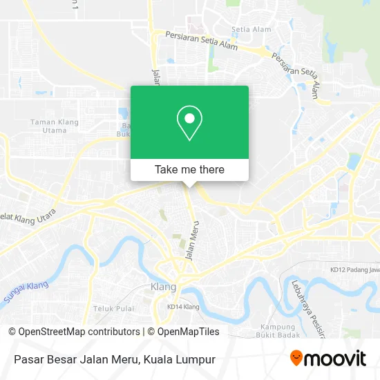 Pasar Besar Jalan Meru map
