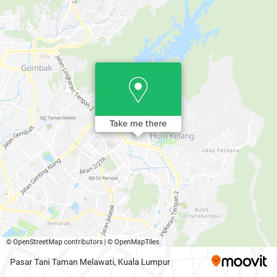 Peta Pasar Tani Taman Melawati