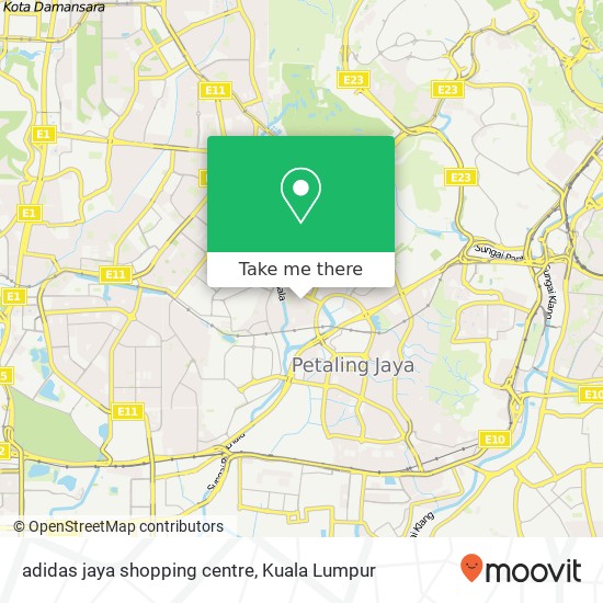 adidas jaya shopping centre map