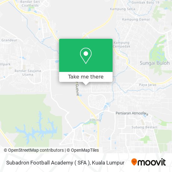 Subadron Football Academy ( SFA ) map