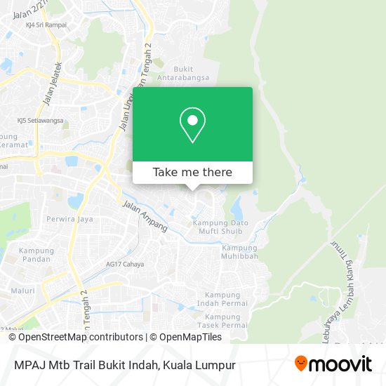 MPAJ Mtb Trail Bukit Indah map