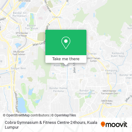 Cobra Gymnasium & Fitness Centre-24hours map