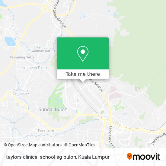 Peta taylors clinical school sg buloh