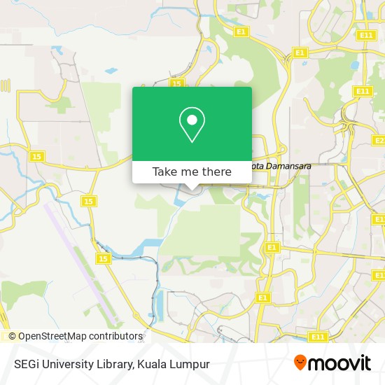 SEGi University Library map