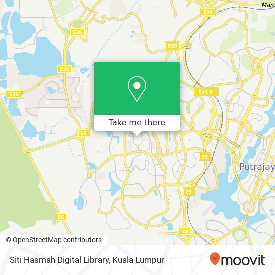 Siti Hasmah Digital Library map