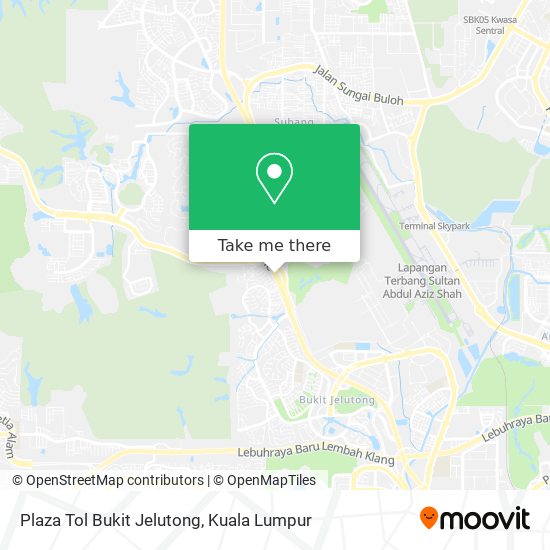 Plaza Tol Bukit Jelutong map