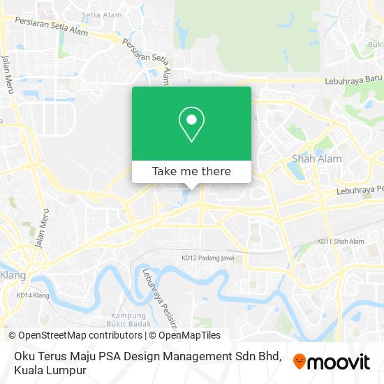 Peta Oku Terus Maju PSA Design Management Sdn Bhd
