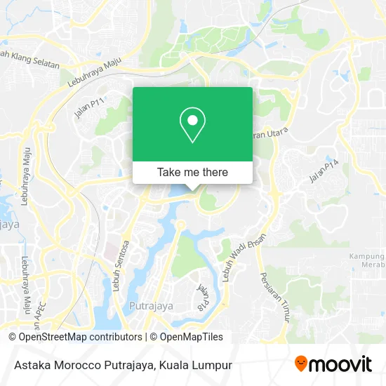Astaka Morocco Putrajaya map