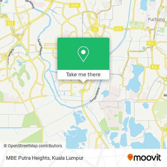 MBE Putra Heights map