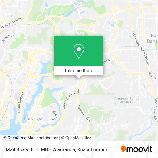 Peta Mail Boxes ETC MBE, Alamanda