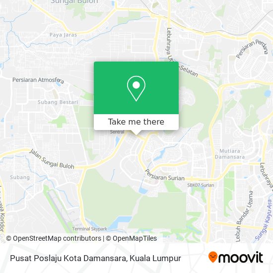 Pusat Poslaju Kota Damansara map