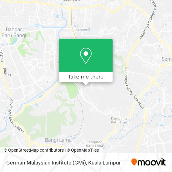 German-Malaysian Institute (GMi) map