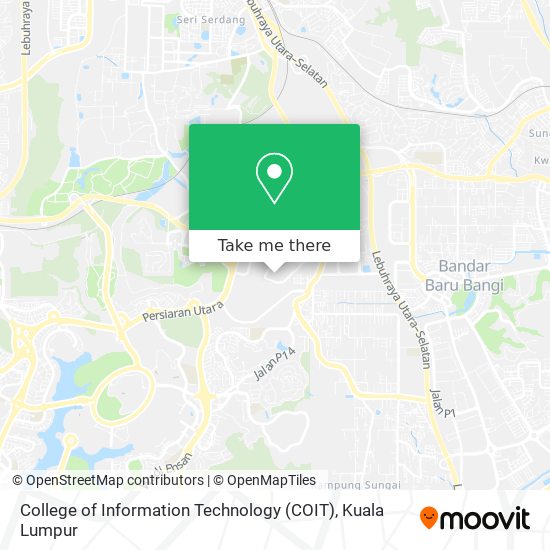 College of Information Technology (COIT) map