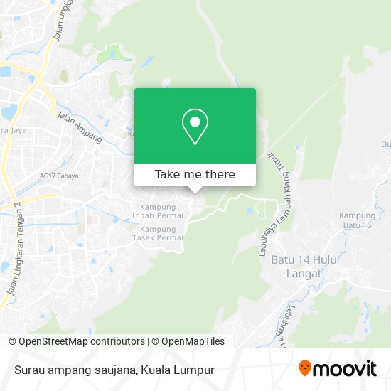 Surau ampang saujana map