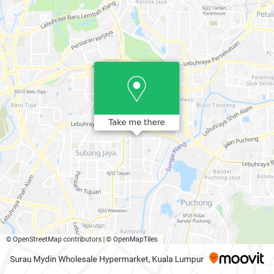 Surau Mydin Wholesale Hypermarket map