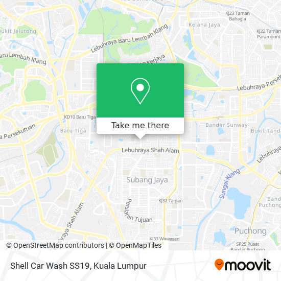 How to get to Shell Car Wash SS19 in Shah Alam by Bus or MRT u0026 LRT