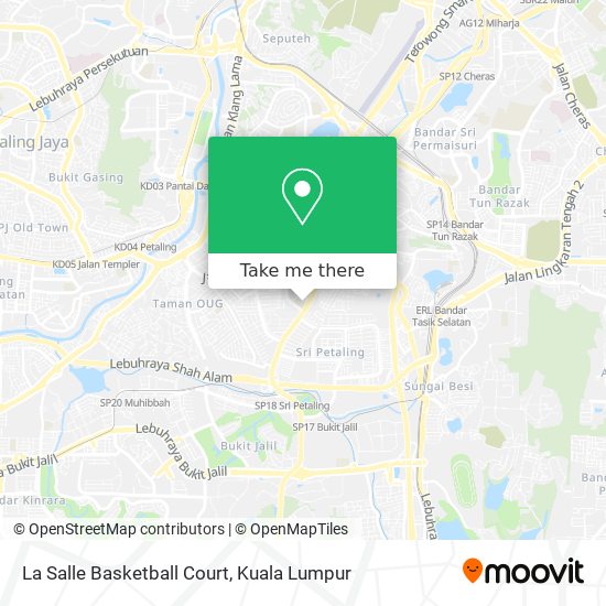 La Salle Basketball Court map