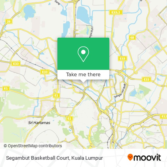 Peta Segambut Basketball Court