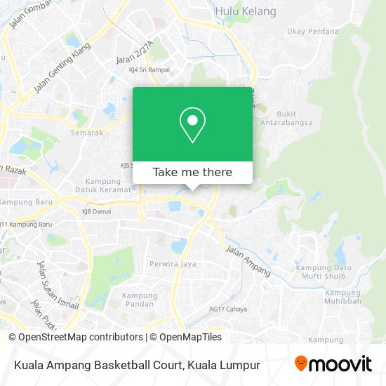 Peta Kuala Ampang Basketball Court