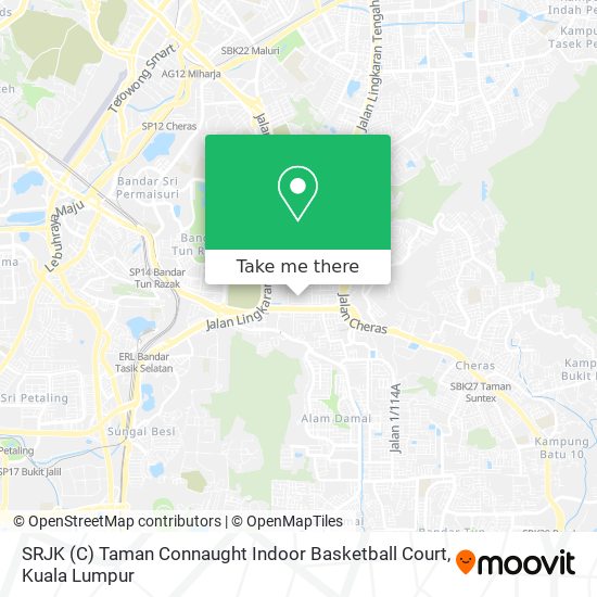 Peta SRJK (C) Taman Connaught Indoor Basketball Court