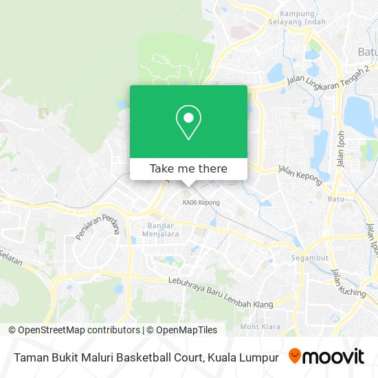 Taman Bukit Maluri Basketball Court map