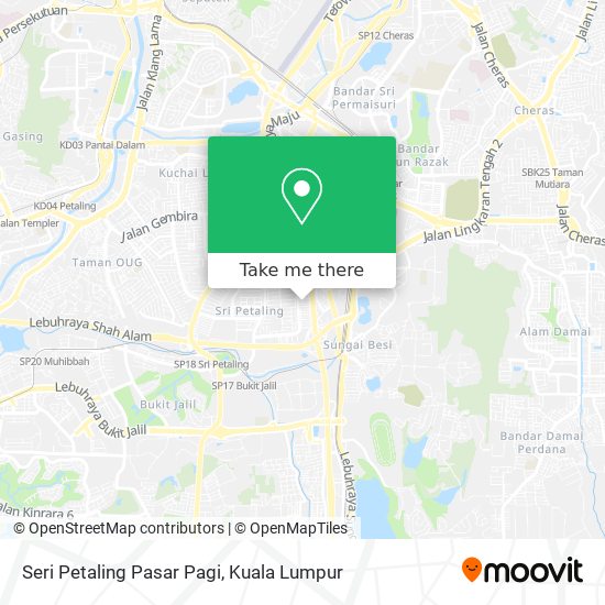 Seri Petaling Pasar Pagi map