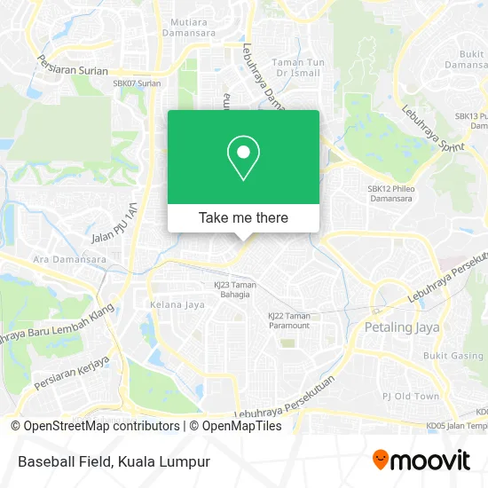 Baseball Field map
