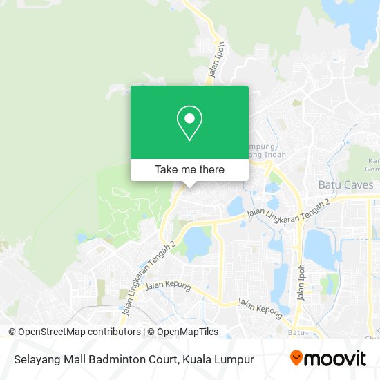 Selayang Mall Badminton Court map