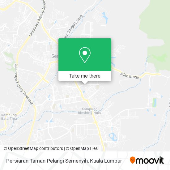 Peta Persiaran Taman Pelangi Semenyih