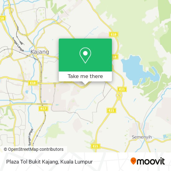 Peta Plaza Tol Bukit Kajang
