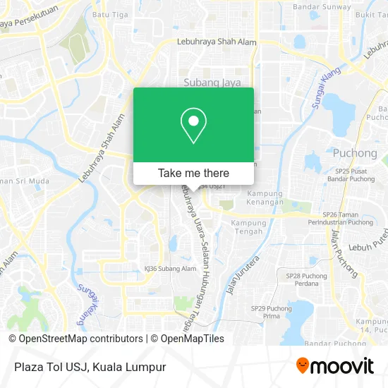 Plaza Tol USJ map