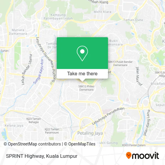SPRINT Highway map