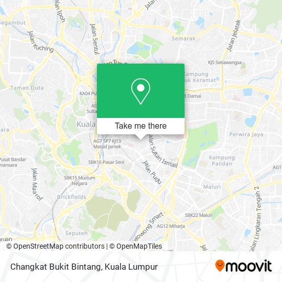 Peta Changkat Bukit Bintang