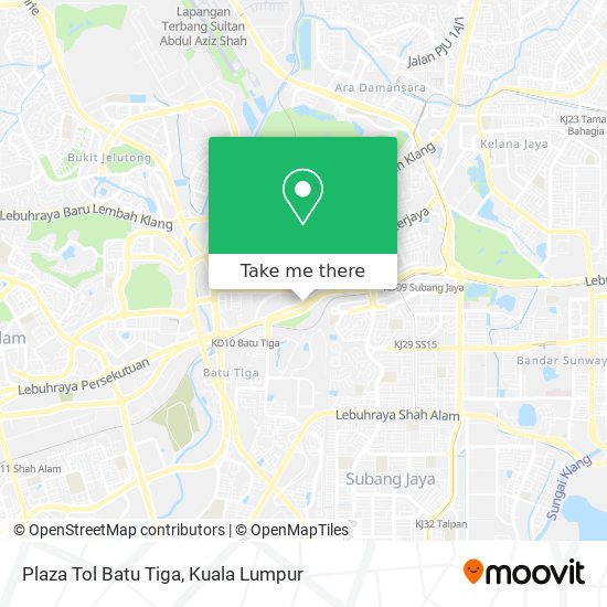 Plaza Tol Batu Tiga map