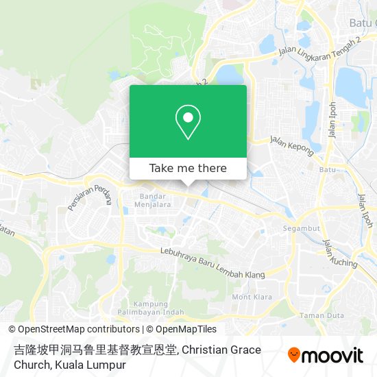 吉隆坡甲洞马鲁里基督教宣恩堂, Christian Grace Church map