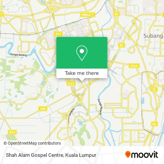 Shah Alam Gospel Centre map