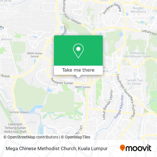 Mega Chinese Methodist Church map