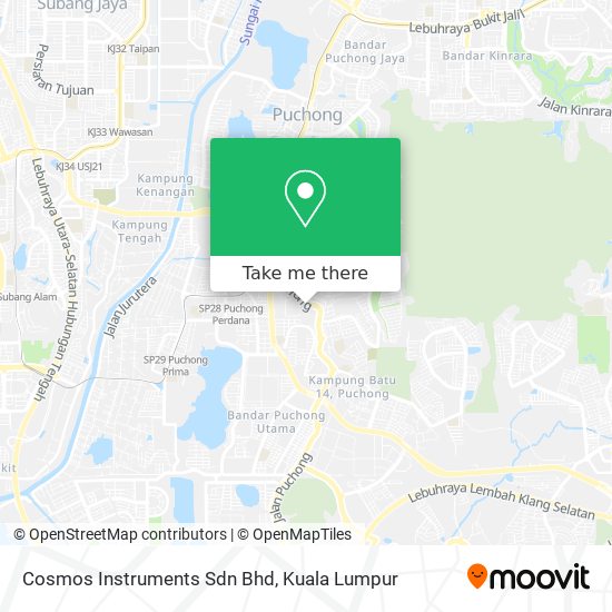 Cosmos Instruments Sdn Bhd map