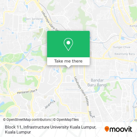Peta Block 11, Infrastructure University Kuala Lumpur