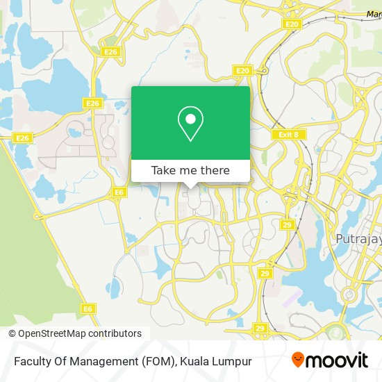 Faculty Of Management (FOM) map